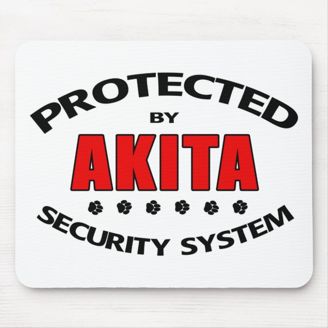 Akita Security System Mouse Pad (Front)