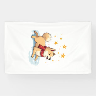 Akita Snowball Fight Banner