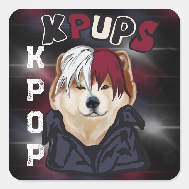 AKITA SQUARE STICKER (Front)