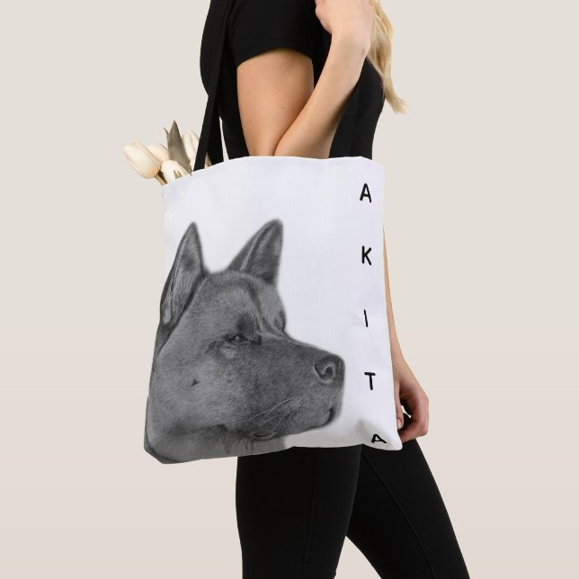 Akita Tote Bag (Close Up)