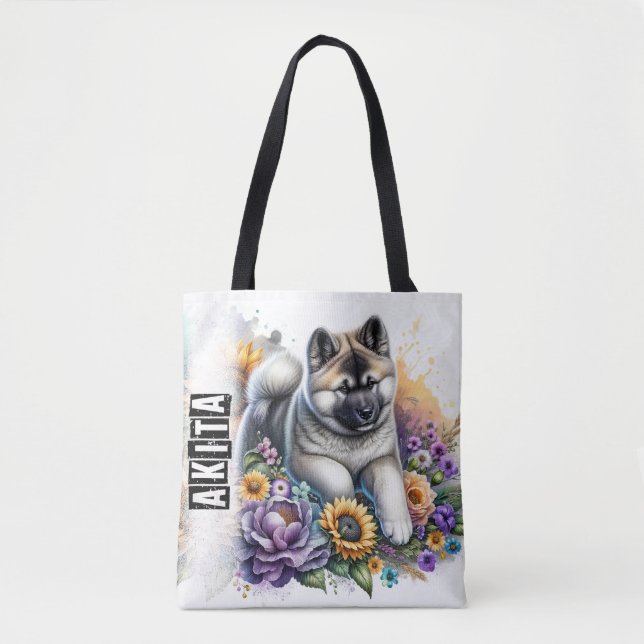 Akita Tote Bag (Front)