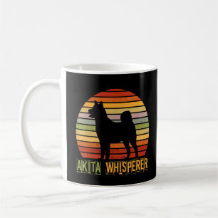 Akita Whisperer Retro Vintage Shiba Inu Dog Akita Coffee Mug