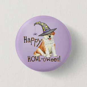 Akita Witch 3 Cm Round Badge