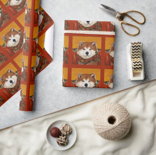 AKITA            WRAPPING PAPER