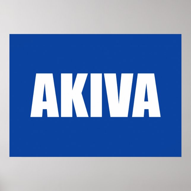 Akiva Poster (Front)