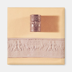 Akkadian cylinder seal and impression magnet