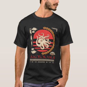 Akkorokamui Gigantic Octopus Japanese Streetwear T-Shirt