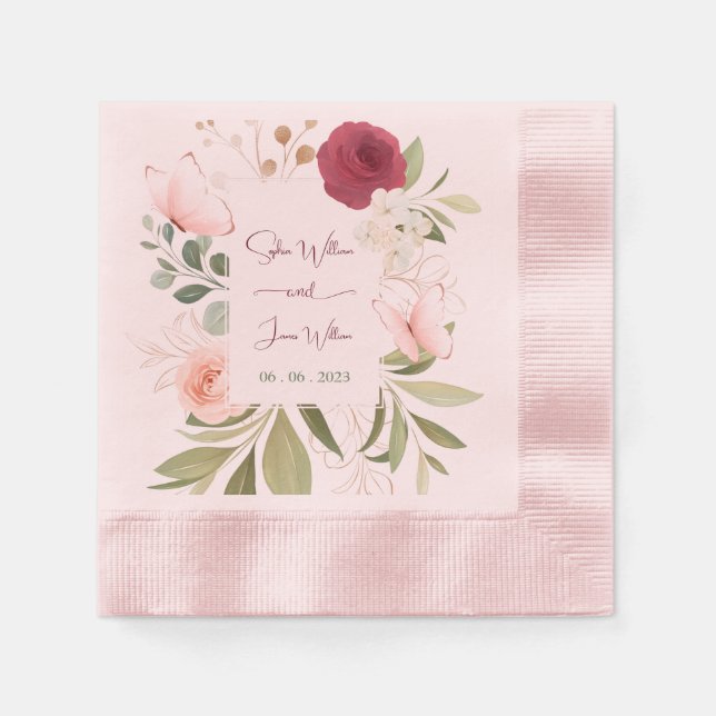 AKM WEDDING SIGN  NAPKIN (Front)