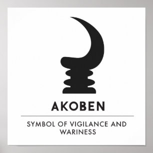 AKOBEN War Horn Symbol Of Vigilance Poster