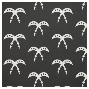 AKOFENA   Adinkra Symbol of Courage and Valour Fabric
