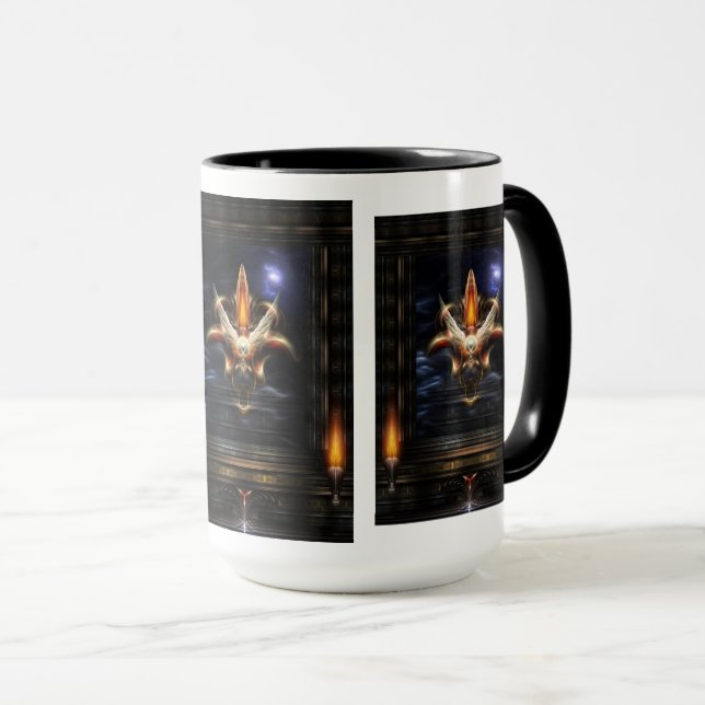 Akrellian Torch Fire Portrait Mug (Front Right)