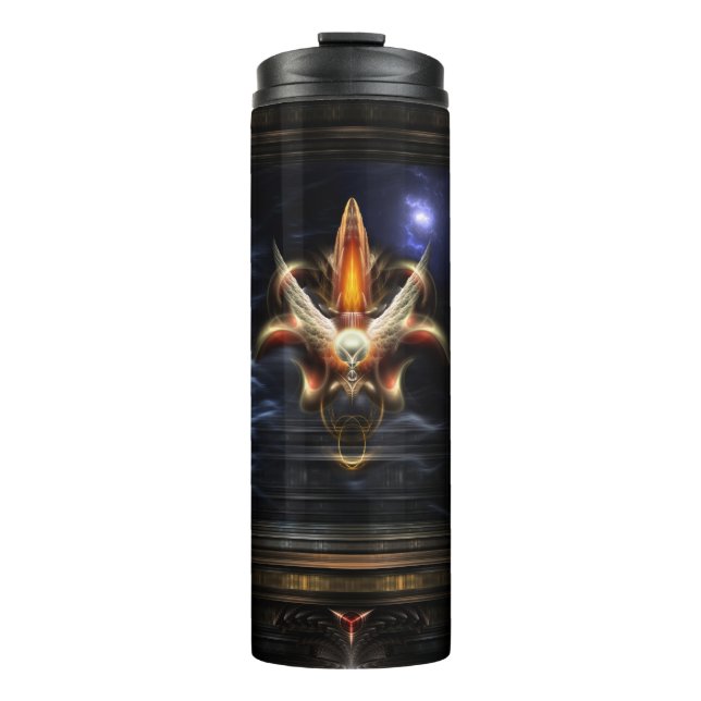 Akrellian Torch Fire Portrait Thermal Tumbler (Front)