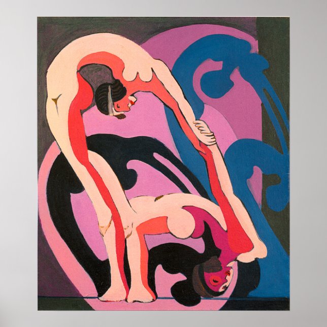 Akrobatenpaar Plastik Poster (Front)