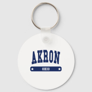 Akron Ohio College Style t shirts Key Ring