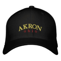 Akron Ohio Embroidered Ballcap