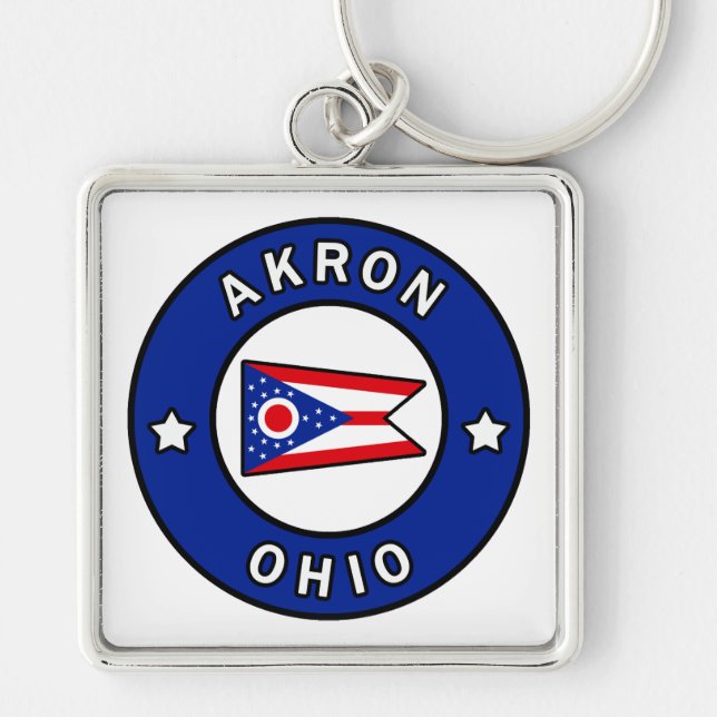 Akron Ohio Key Ring (Front)