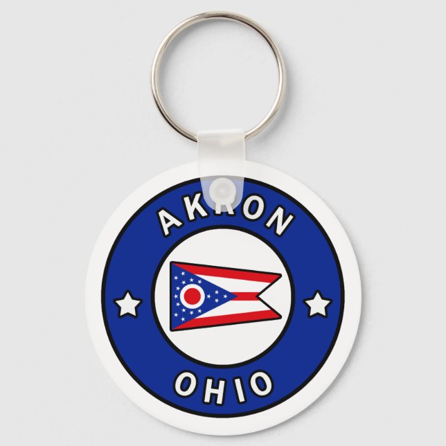 Akron Ohio Key Ring (Front)