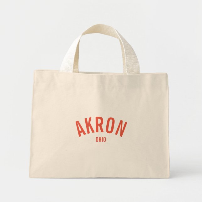 Akron, Ohio Mini Tote Bag (Front)