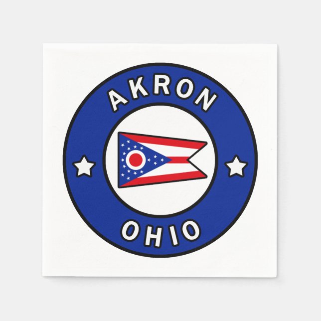 Akron Ohio Napkin (Front)