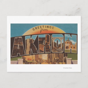 Akron, OhioLarge Letter ScenesAkron, OH Postcard
