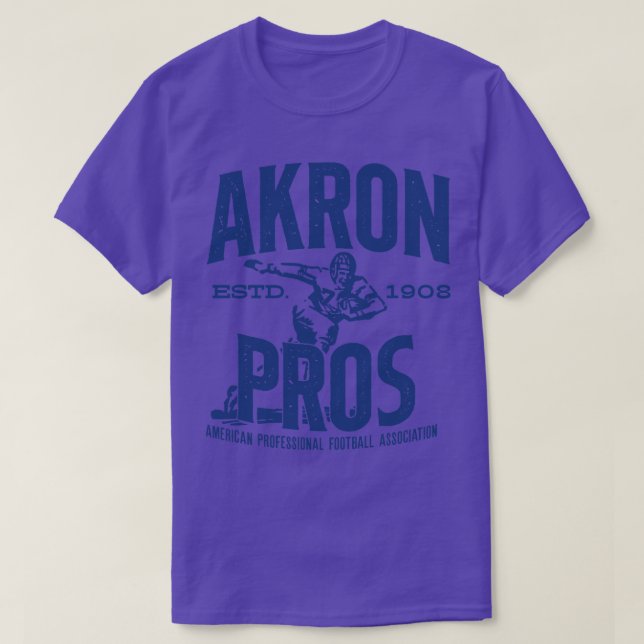 Akron Pros Football T-Shirt (Design Front)
