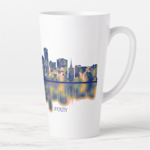 Akron Skyline Latte Mug