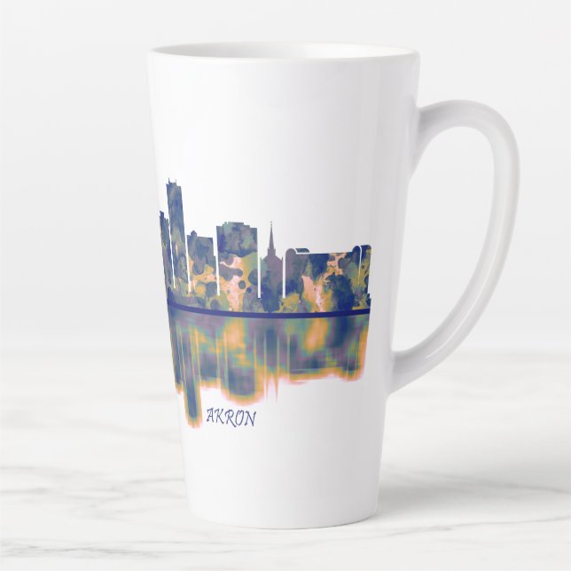 Akron Skyline Latte Mug (Right)