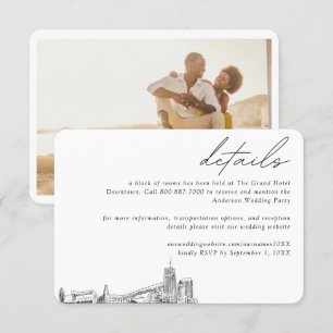 Akron Wedding Hotel Room Block Details Enclosure Card