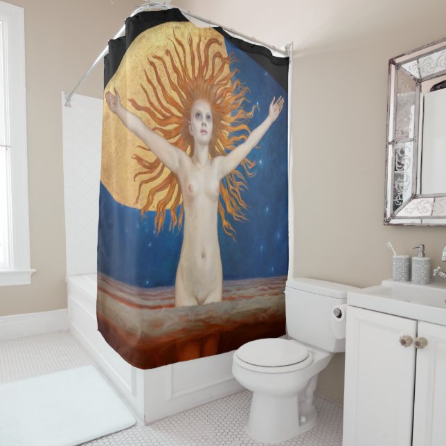 Akseli Gallen-Kallela - Ad Astra Shower Curtain (In Situ)