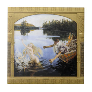 Akseli Gallen-Kallela - Aino Myth Ceramic Tile