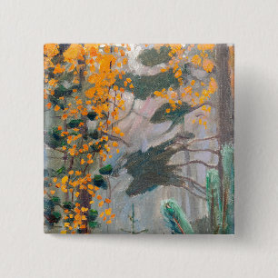 Akseli Gallen-Kallela - Autumn Forest 15 Cm Square Badge