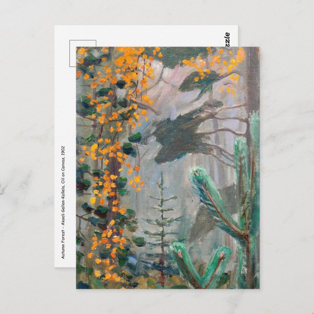 Akseli Gallen-Kallela - Autumn Forest Postcard (Front/Back)
