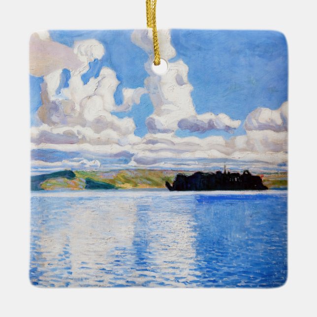 Akseli Gallen-Kallela - Cloud Towers Ceramic Ornament (Front)