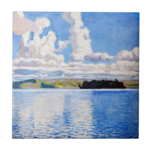 Akseli Gallen-Kallela - Cloud Towers Ceramic Tile