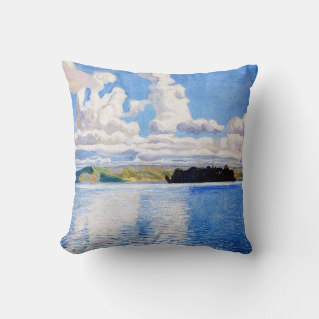 Akseli Gallen-Kallela - Cloud Towers Cushion (Front)