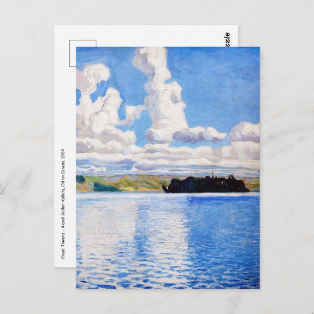 Akseli Gallen-Kallela - Cloud Towers Postcard (Front/Back)
