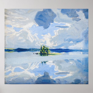 Akseli Gallen-Kallela - Clouds above a Lake Poster
