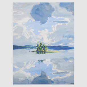 Akseli Gallen-Kallela - Clouds above a Lake Tissue Paper