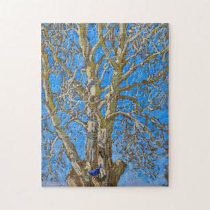 Akseli Gallen-Kallela - Crack Willow and Blue Bird Jigsaw Puzzle