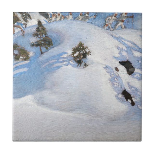 Akseli Gallen-Kallela - February Vision Ceramic Tile (Front)