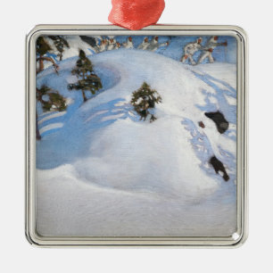 Akseli Gallen-Kallela - February Vision Metal Ornament