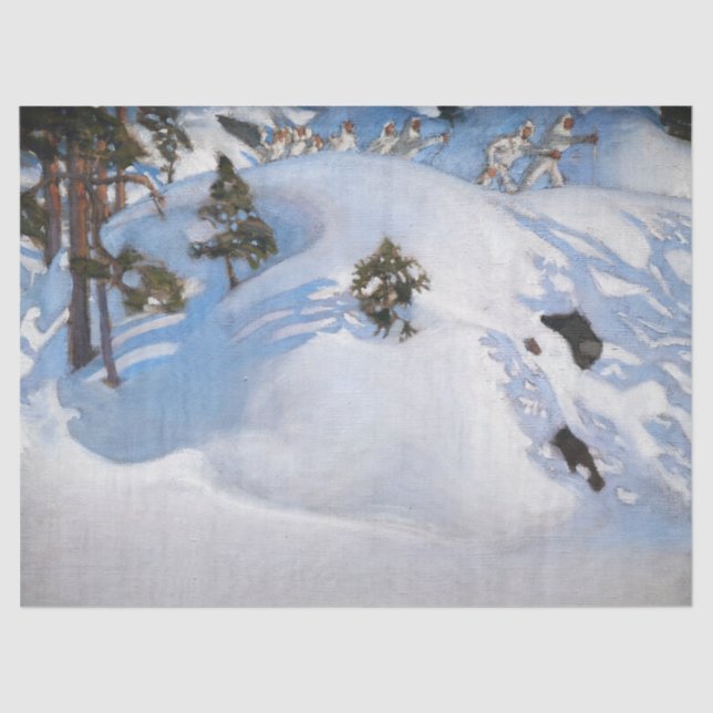 Akseli Gallen-Kallela - February Vision Tissue Paper (Front)