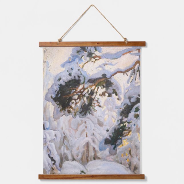 Akseli Gallen-Kallela - Forest in Winter Hanging Tapestry (Front)