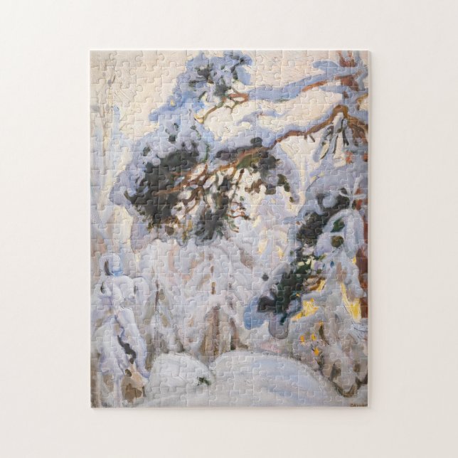 Akseli Gallen-Kallela - Forest in Winter Jigsaw Puzzle (Vertical)