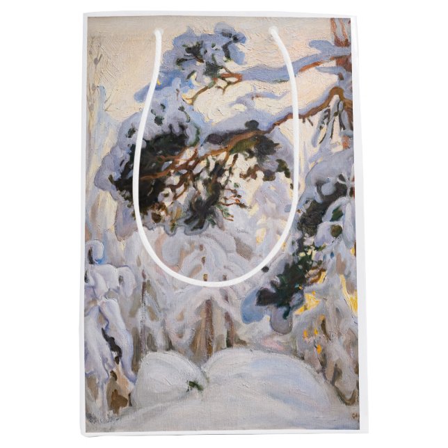 Akseli Gallen-Kallela - Forest in Winter Medium Gift Bag (Front)