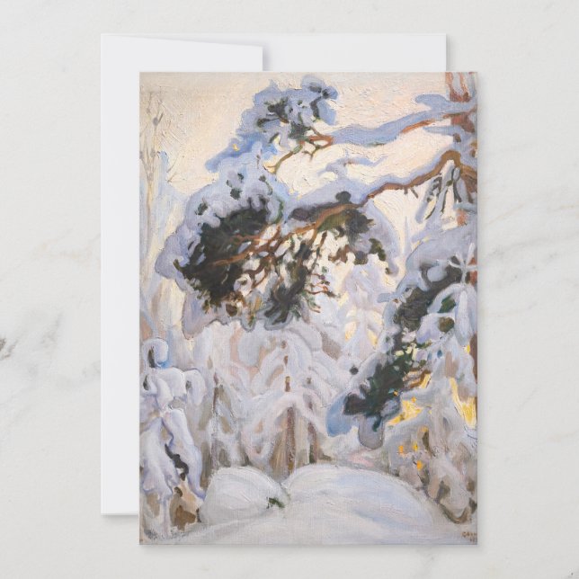 Akseli Gallen-Kallela - Forest in Winter Thank You Card (Front)