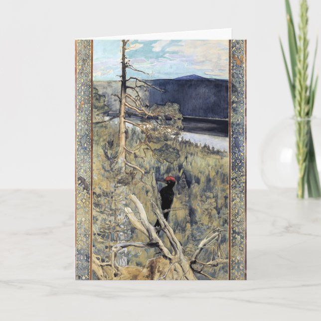 Akseli Gallen-Kallela - Great Black Woodpecker Card (Front)
