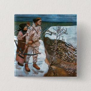 Akseli Gallen-Kallela - Joukahainen's Revenge 15 Cm Square Badge