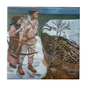 Akseli Gallen-Kallela - Joukahainen's Revenge Ceramic Tile
