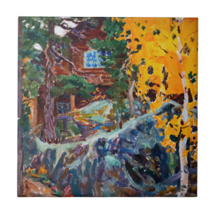 Akseli Gallen-Kallela - Kalela in Autumn Ceramic Tile
